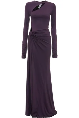 Victoria Beckham Robe longue à détail noué