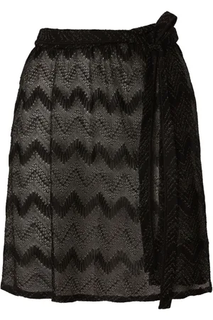 Missoni Minijupe métallisée à motif zig-zag