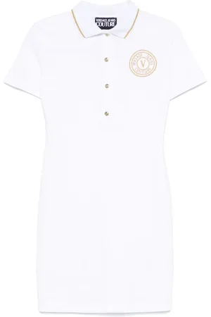 VERSACE Robe courte en piqué
