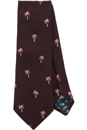 Paul Smith Cravate à palmiers brodés