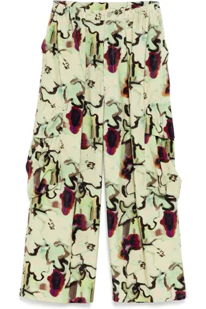 Collina Strada Pantalon cargo Watercolour Floral