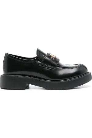 Moschino Mocassins à plaque logo