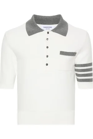 Thom Browne Polo Hector en maille intarsia