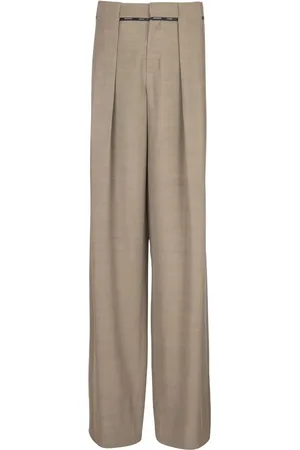 Balmain Pantalon court à détails plissés