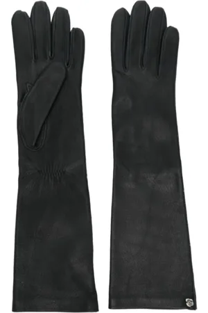 MAGDA BUTRYM Gants en cuir à détail de rose