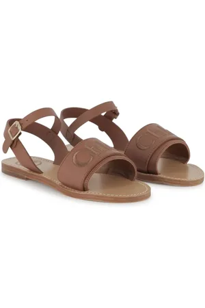 Chloé Sandales à logo brodé