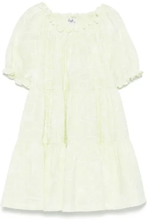 Il gufo Robe à fleurs imprimées