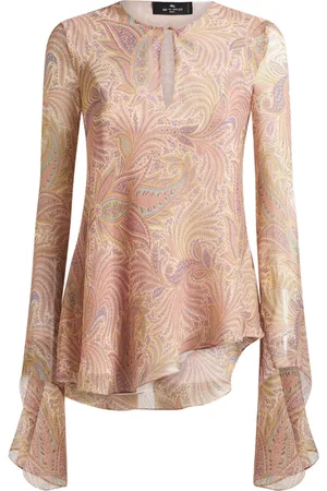 Etro Haut en soie à design asymétrique