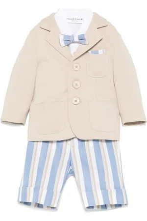 COLORICHIARI Ensemble chemise-short-blazer à rayures