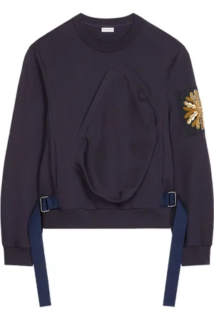 DRIES VAN NOTEN Sweat en coton à patch brodé