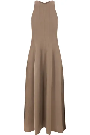 Brunello Cucinelli Robe longue à design sans manches