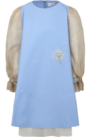 Pangolini Kids Robe à fleurs brodées