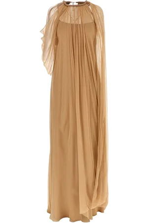 Alberta Ferretti Robe longue à design plissé