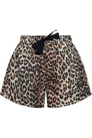 Ganni Short à imprimé léopard