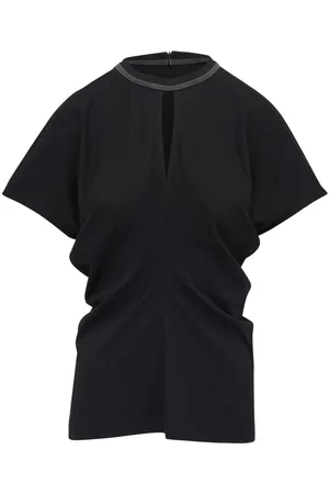 Brunello Cucinelli T-shirt à ornements métalliques