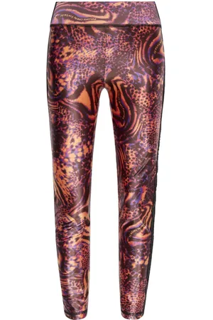 VERSACE Legging à imprimé animalier