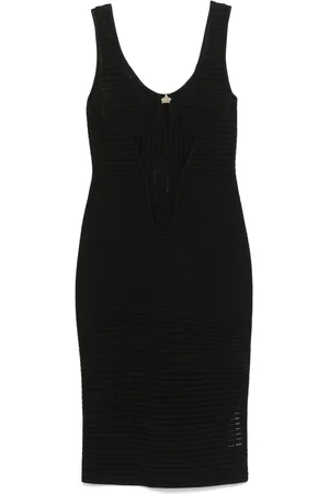 GENNY Robe en maille à coupe mi-longue