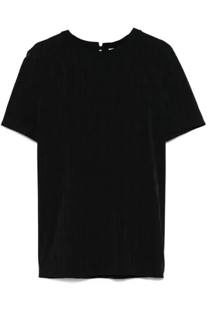 Agnona T-shirt à motif en jacquard