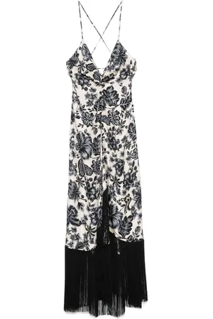 Sandro Robe mi-longue à fleurs