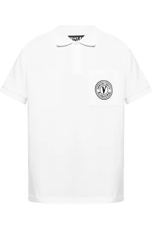 VERSACE Polo à logo brodé