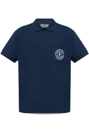 VERSACE Polo à logo brodé
