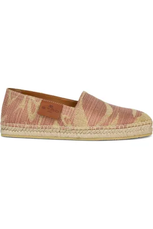 Etro Espadrilles en lin à motif cachemire
