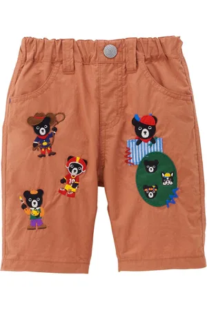 Miki House Pantalon à détail de patch