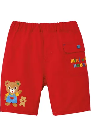Miki House Pantalon à détail de patch