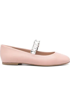 Casadei Ballerines à ornements en cristal