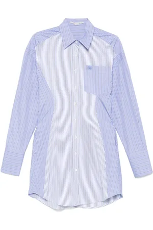 Stella McCartney Robe-chemise courte à rayures