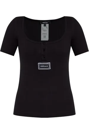 VERSACE T-shirt à design nervuré