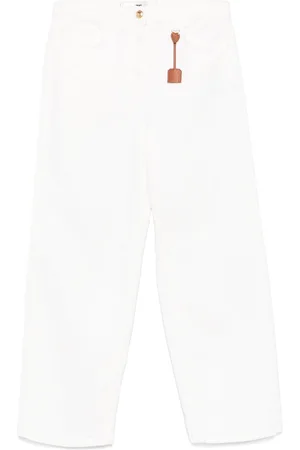 Elisabetta Franchi Jean à effet délavé