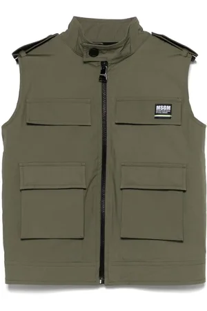 Msgm Gilet à patch logo