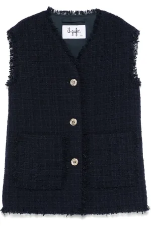 Il gufo Gilet en tweed