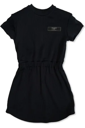 Balmain Robe à patch logo