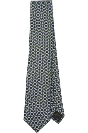 BRIONI Cravate à motif géométrique