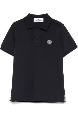 Stone Island Polo à patch logo Compass