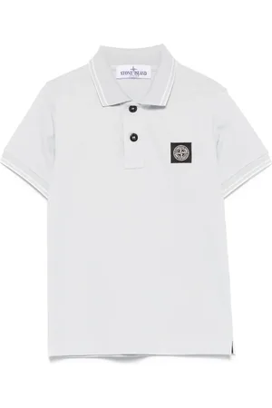 Stone Island Polo à patch logo Compass
