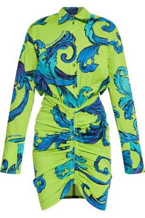 VERSACE Robe courte à imprimé abstrait