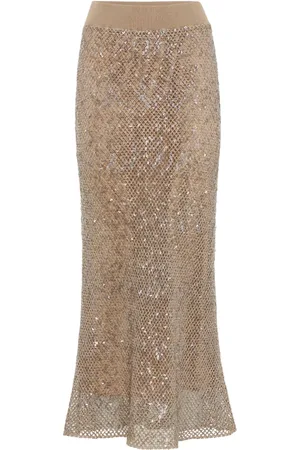Brunello Cucinelli Jupe à sequins