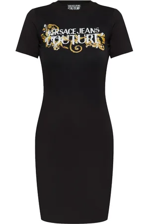VERSACE Robe courte Crystal Outline Barocco