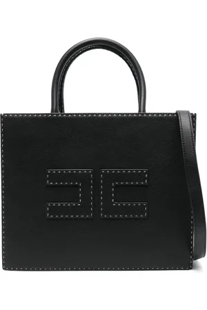 Elisabetta Franchi Sac à main médium à coutures contrastantes