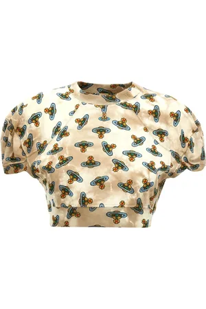 Vivienne Westwood T-shirt Football à coupe crop
