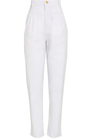 AMAPÔ Pantalon fuselé à détails plissés
