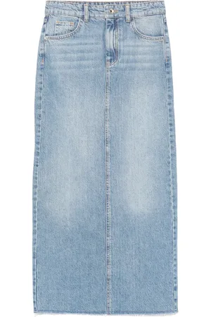 Patrizia Pepe Jupe en jean Essential à coupe longue