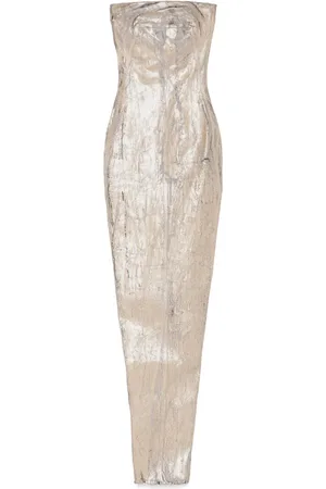 Rick Owens Robe-bustier à coupe longue