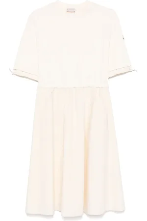 Moncler Robe en coton à coupe mi-longue