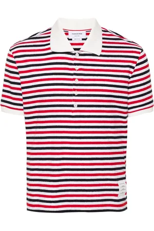 Thom Browne Polo à rayures tricolores