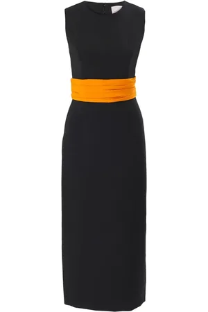 Carolina Herrera Robe mi-longue à taille ceinturée