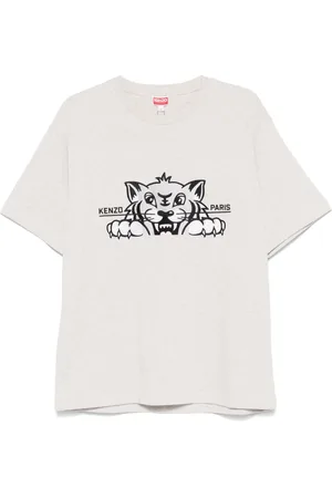 Kenzo T-shirt à broderie Happy Tiger